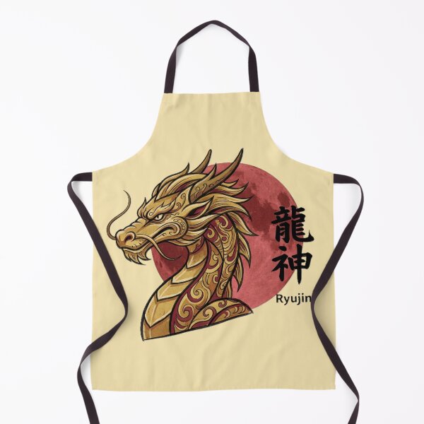 Item preview, Golden Ryujin Japanese Dragon God Spirit Art designed and sold by SakuraMarket26.