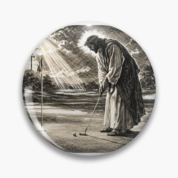 Item preview, Golfing Humour, Faith artwork, Jesus Father help putting  designed and sold by Lunevalleyart.