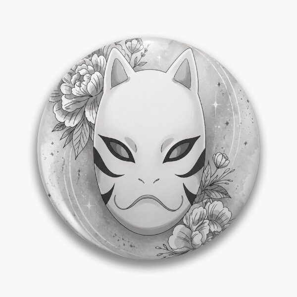 Item preview, Moonlit Kitsune Mask designed and sold by Budgets & Brushstrokes.