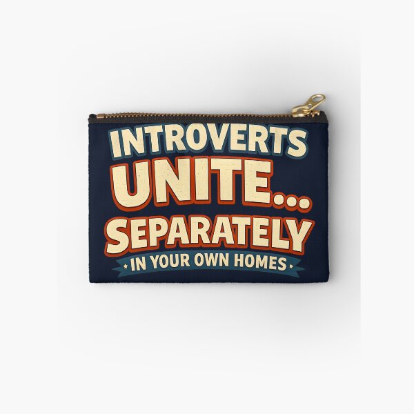 Item preview, Introverts Unite… Separately – Funny Retro Introvert Quote designed and sold by blankTeeShirt.