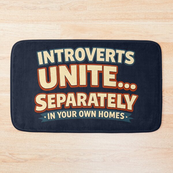 Item preview, Introverts Unite… Separately – Funny Retro Introvert Quote designed and sold by blankTeeShirt.
