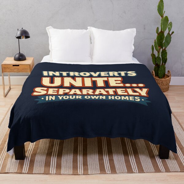 Item preview, Introverts Unite… Separately – Funny Retro Introvert Quote designed and sold by blankTeeShirt.