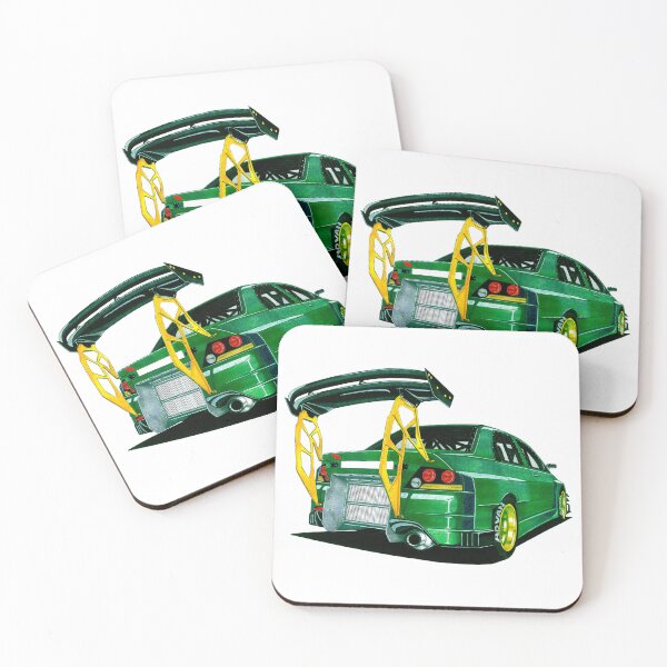 Item preview, Exclusive drawing legendary jdm car green Lancer Evolution 9 with 4G63 Turbo engine designed and sold by Cars23.
