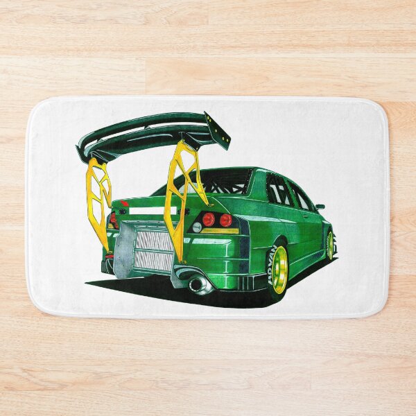 Item preview, Exclusive drawing legendary jdm car green Lancer Evolution 9 with 4G63 Turbo engine designed and sold by Cars23.