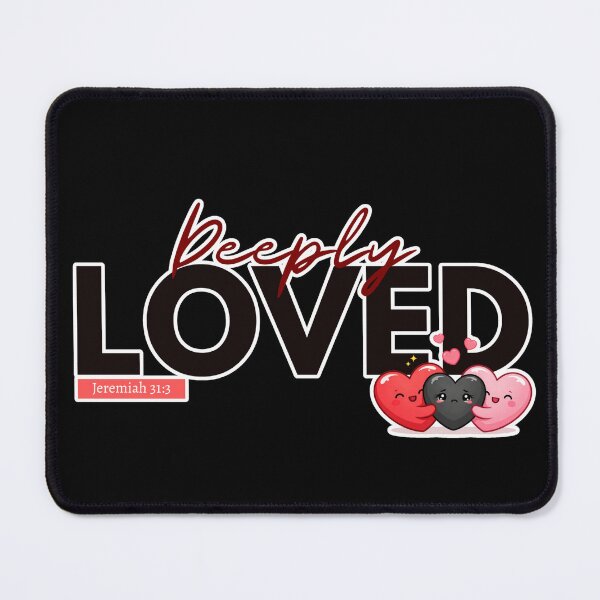 Item preview, Deeply Loved Christian Shirt – Minimalist Faith Tee with Jeremiah 31:3 Bible Verse designed and sold by ArtsBorn2Create.