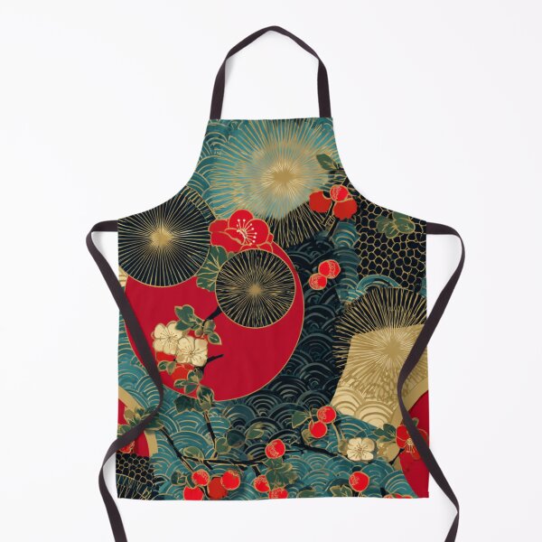 Artikelvorschau, Japanisches Kunstmuster mit Kirschblütenwellen entworfen und verkauft von NicolasGlowArt.