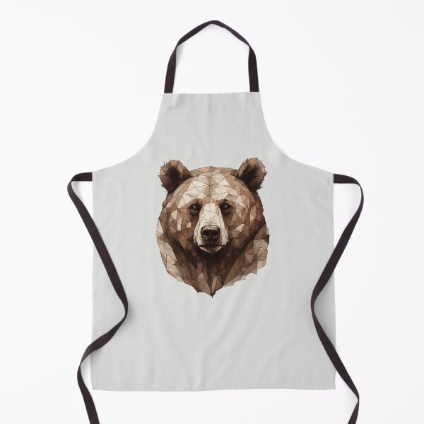 Item preview, Geometric Mosaic Grizzly – Modern Animal Art designed and sold by Tklezardesigns.