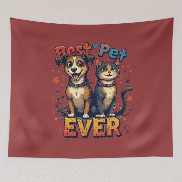 Item preview, Best Pet Ever Cute Dog And Cat Funny Pet Lover T-Shirt designed and sold by Amitabr14.