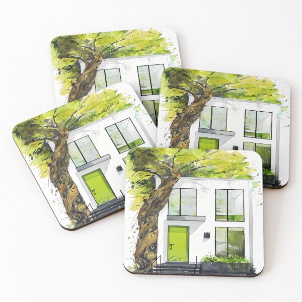 Item preview, Branching Out - Modern Eco Architecture Sketch designed and sold by Modern Nest Art.