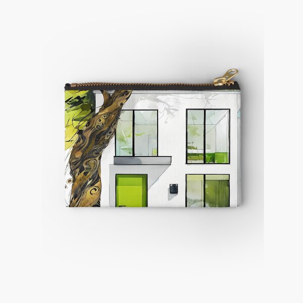 Aperçu de l'œuvre Se diversifier - Croquis d'architecture écologique moderne créée et vendue par Modern Nest Art.
