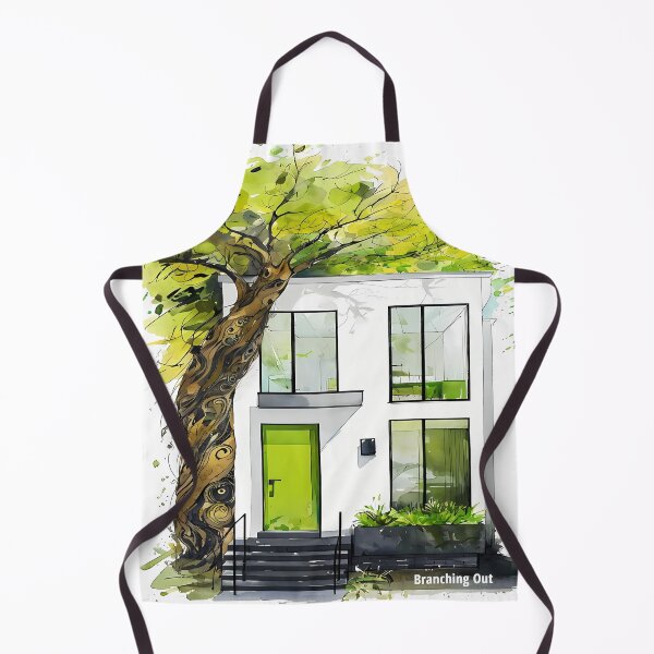 Item preview, Branching Out - Modern Eco Architecture Sketch designed and sold by Modern Nest Art.