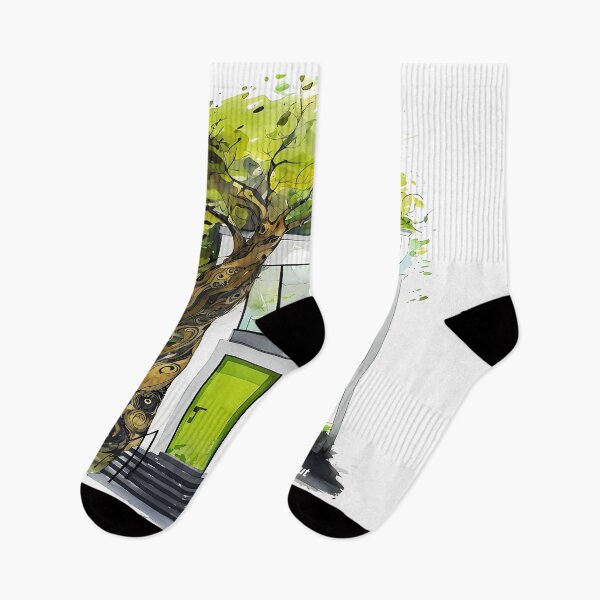 Item preview, Branching Out - Modern Eco Architecture Sketch designed and sold by Modern Nest Art.