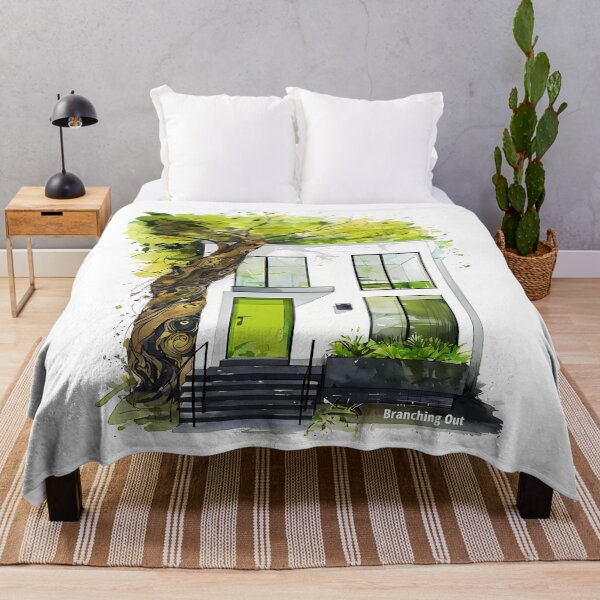 Item preview, Branching Out - Modern Eco Architecture Sketch designed and sold by Modern Nest Art.
