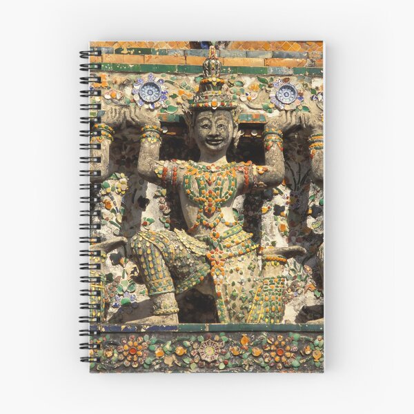 Item preview, Ceramic stuccowork depicting detailed figures at Wat Arun in Bangkok Thailand designed and sold by Kevin Miller Photography.