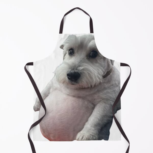 Item preview, Gray Schnauzer puppy with a giant belly designed and sold by NF Designs Studio DTF.