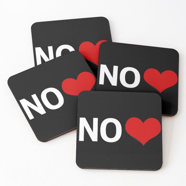 Item preview, Minimalist No Heart Design – Anti Love Aesthetic, Clean Red Heart Statement designed and sold by Ladys-Gents.