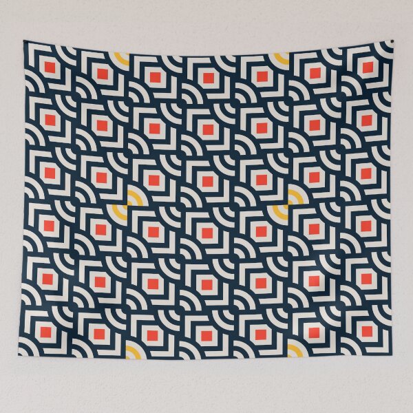 Item preview, Round Pegs Square Pegs - Navy Blue designed and sold by SilverPegasus.