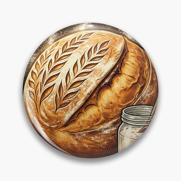 Item preview, Artisan Sourdough Bread & Starter | Vintage Home Baker Art designed and sold by PiotrT.