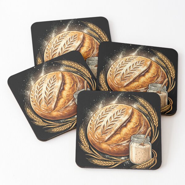 Item preview, Artisan Sourdough Bread & Starter | Vintage Home Baker Art designed and sold by PiotrT.