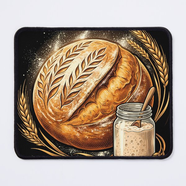 Item preview, Artisan Sourdough Bread & Starter | Vintage Home Baker Art designed and sold by PiotrT.