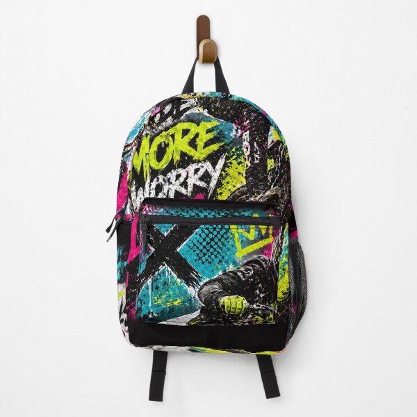Item preview, Ride More Worry Less – Neon Freestyle MTB Vibes designed and sold by Fextreme.
