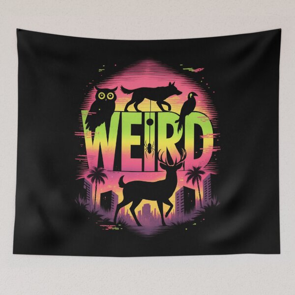 Item preview, Retro Weird Wildlife Sunset designed and sold by SidTastic .