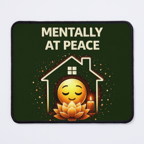 Item preview, Mentally At Peace Aesthetic | Introvert Calm Mood Tee | Cozy Mental Health Shirt | Soft Minimal Relax Vibes designed and sold by FunkyVista.