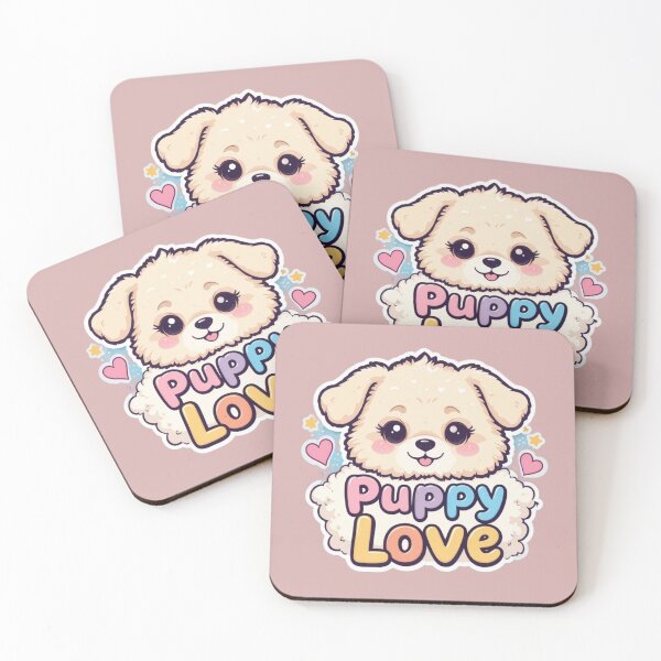 Item preview, Puppy Love Cute Kawaii Puppy Pastel Dog Lover T-Shirt designed and sold by Amitabr14.