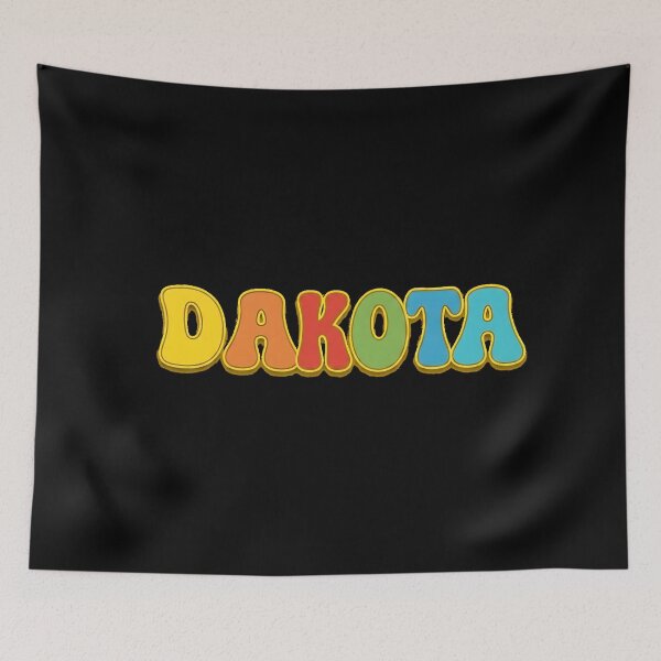 Item preview, ❤️ Dakota Personalized Name Wavy Retro Shirt, Coffee Mug, Sticker Gift designed and sold by HelixPedia.