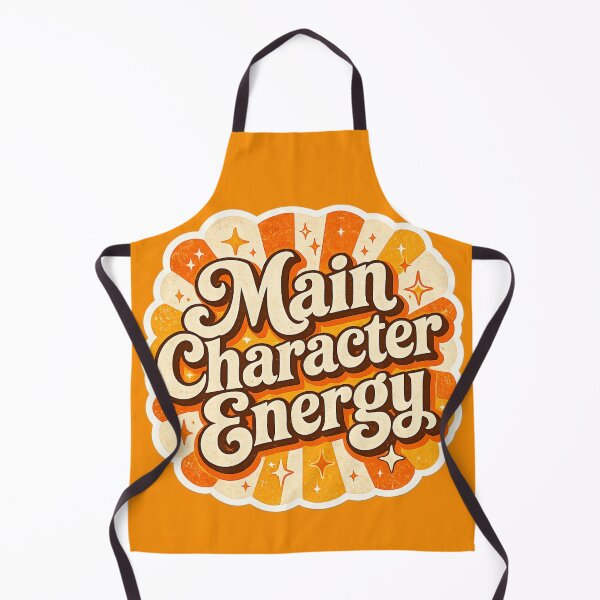 Item preview, Main Character Energy – Retro Sunburst Typographic Art | Empowerment Gift designed and sold by irfanshikh.