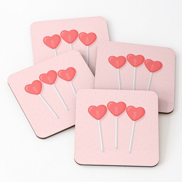 Item preview, Heart-Shaped Lollipops designed and sold by Krameri Creations.