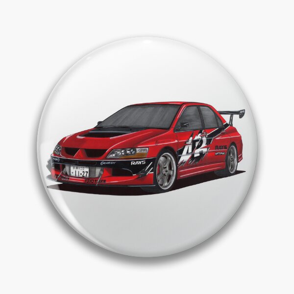 Item preview, Exclusive drawing legendary movie jdm car red Drift Lancer Evolution 9 GSR with 4G63T Turbo engine designed and sold by Cars23.