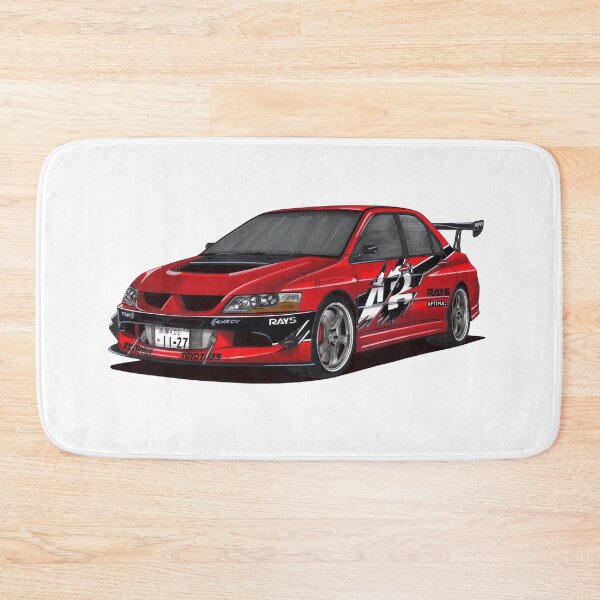 Item preview, Exclusive drawing legendary movie jdm car red Drift Lancer Evolution 9 GSR with 4G63T Turbo engine designed and sold by Cars23.
