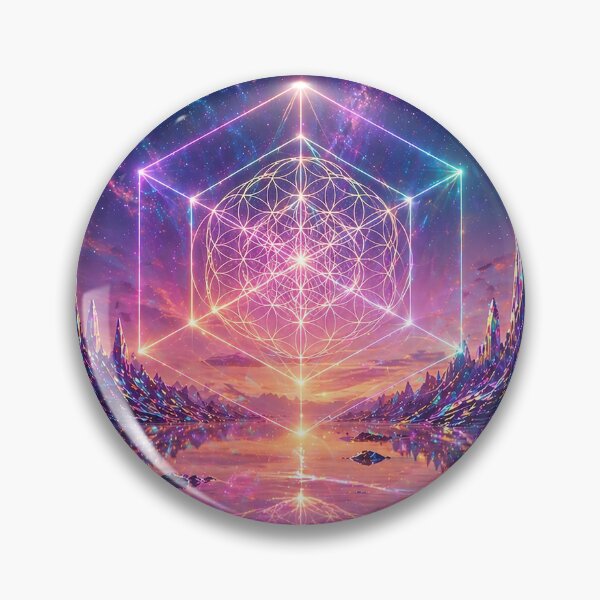 Item preview, Psychedelic Crystal Planet | Sacred Geometry Lanscapes designed and sold by monkeybusiness.pt.