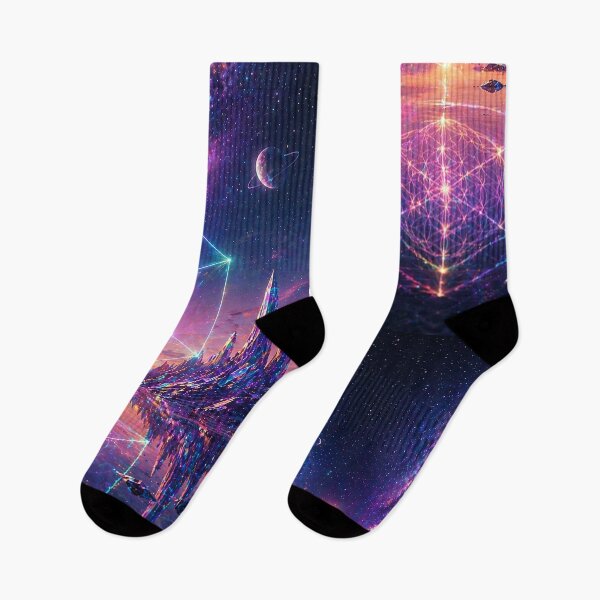 Item preview, Psychedelic Crystal Planet | Sacred Geometry Lanscapes designed and sold by monkeybusiness.pt.