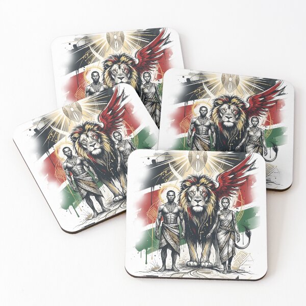 Item preview, Kenya Lion and Warriors with Mount Kenya designed and sold by VoidAnimeStudio.