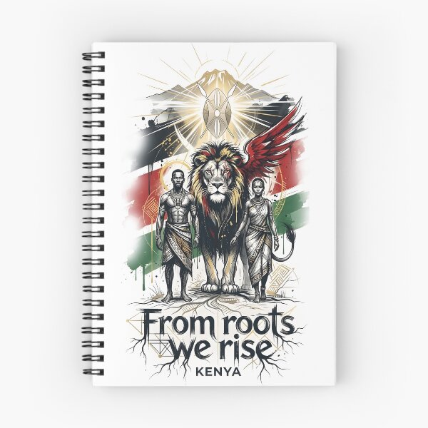 Item preview, Kenya Lion and Warriors with Mount Kenya designed and sold by VoidAnimeStudio.