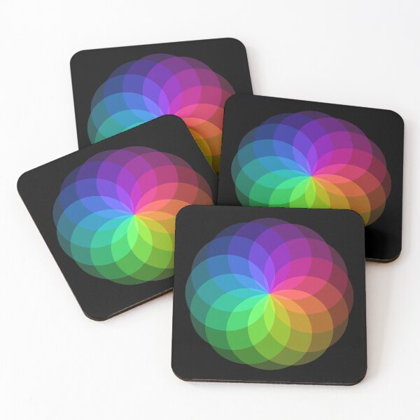 Item preview, Lotus of Life - Multicolored (for black background) - Sacred Geometry designed and sold by SebastienLL.