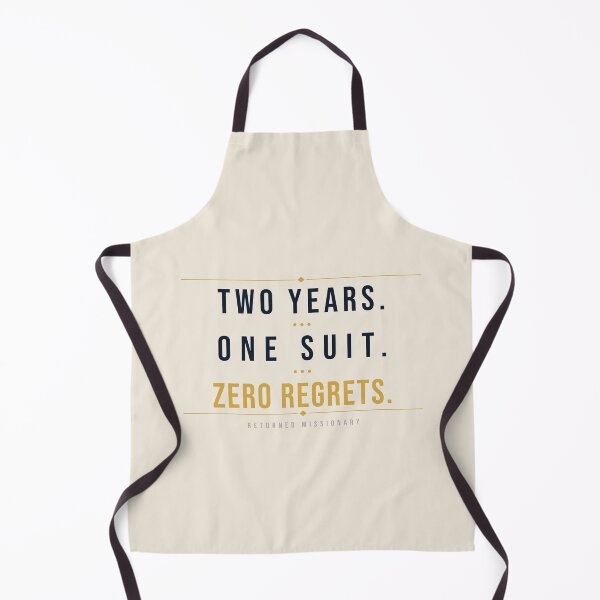 Item preview, Two Years One Suit Zero Regrets LDS Shirt | Missionary Shirt | Returned Missionary Gift | Light Shirt Edition designed and sold by Willow Place Design.
