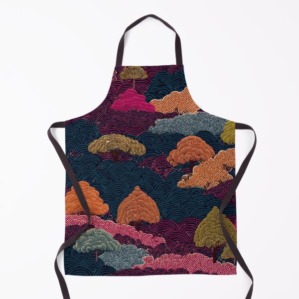 Item preview, Japanese Art Forest Wave Pattern Landscape designed and sold by NicolasGlowArt.