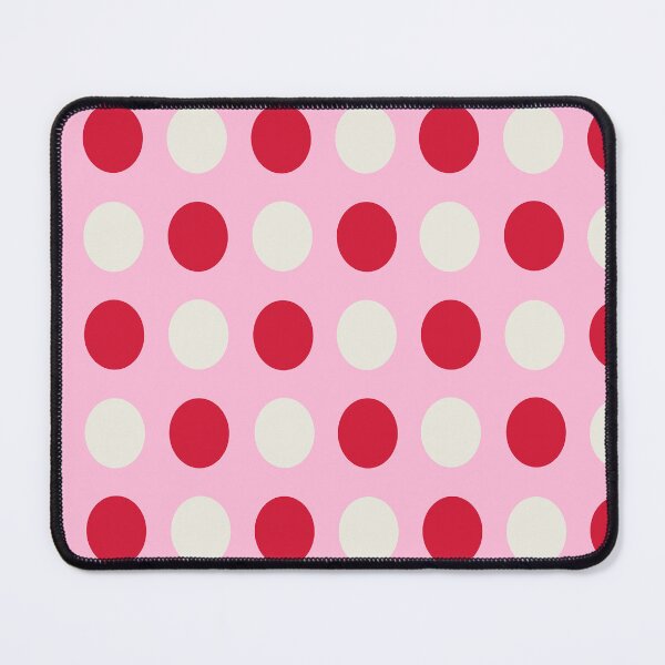Item preview, RED, CREAM and COTTON CANDY PINK Symmetrical POLKA DOTS  designed and sold by RachelMacht.