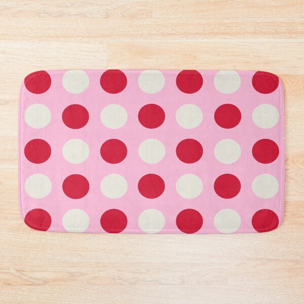 Item preview, RED, CREAM and COTTON CANDY PINK Symmetrical POLKA DOTS  designed and sold by RachelMacht.