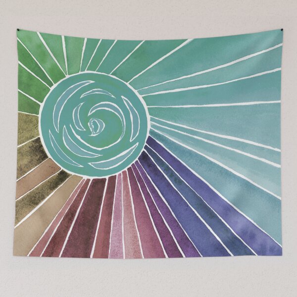 Item preview, Earth Colors Sunny Rainbow Art designed and sold by AlinaArt&Design.