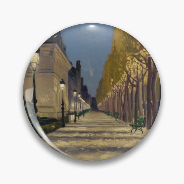 Item preview, Paris Night Avenue | Golden Trees and Evening Lights. Art By Carraann.  designed and sold by CARRAANN.