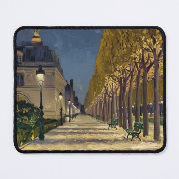 Item preview, Paris Night Avenue | Golden Trees and Evening Lights. Art By Carraann. designed and sold by CARRAANN.