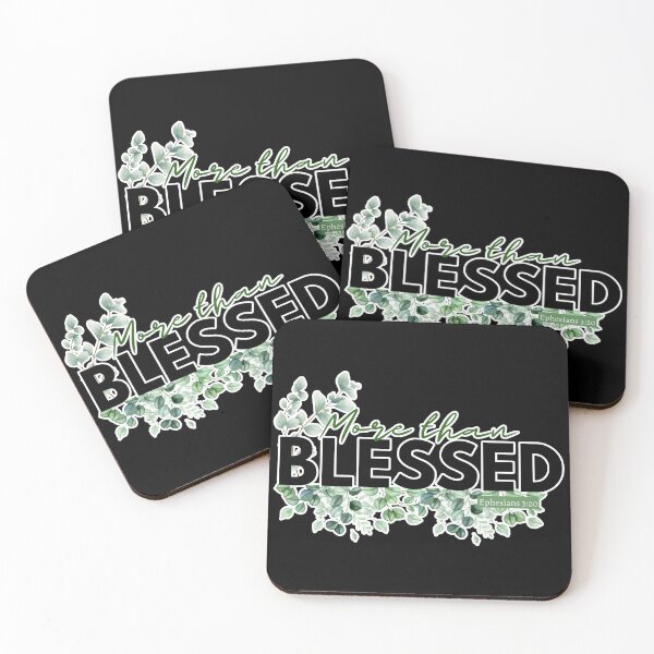 Item preview, More Than Blessed Christian Shirt – Ephesians 3:20 Faith Tee with Minimalist Greenery Design designed and sold by ArtsBorn2Create.