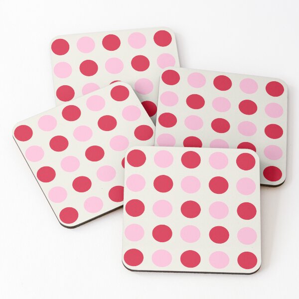 Item preview, RED, COTTON CANDY PINK and CREAM Symmetrical POLKA DOTS  designed and sold by RachelMacht.