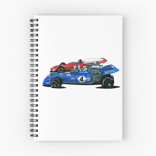 Item preview, Exclusive drawing legendary classic racing cars blue Tyrrell DFV 3,0 V8 and red 312B V12 designed and sold by Cars23.