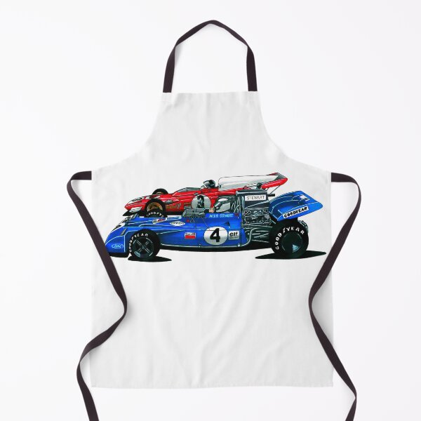 Item preview, Exclusive drawing legendary classic racing cars blue Tyrrell DFV 3,0 V8 and red 312B V12 designed and sold by Cars23.