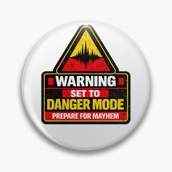 Item preview, Warning Set to Danger Mode Rave designed and sold by  ZenRave Designs.